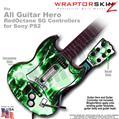 Radioactive Green WraptorSkinz TM Skin fits All PS2 SG Guitars Controllers (GUITAR NOT INCLUDED)s