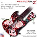 Radioactive Red WraptorSkinz TM Skin fits All PS2 SG Guitars Controllers (GUITAR NOT INCLUDED)s