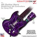 Abstract 01 Purple WraptorSkinz TM Skin fits All PS2 SG Guitars Controllers (GUITAR NOT INCLUDED)s