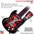 Lightning Red WraptorSkinz TM Skin fits All PS2 SG Guitars Controllers (GUITAR NOT INCLUDED)s