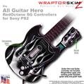 Metal Flames Chrome WraptorSkinz TM Skin fits All PS2 SG Guitars Controllers (GUITAR NOT INCLUDED)s
