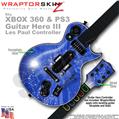 Stardust Blue WraptorSkinz  Skin fits XBOX 360 & PS3 Guitar Hero III Les Paul Controller (GUITAR NOT INCLUDED)