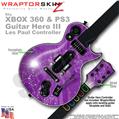 Stardust Purple WraptorSkinz  Skin fits XBOX 360 & PS3 Guitar Hero III Les Paul Controller (GUITAR NOT INCLUDED)