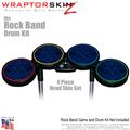 Abstract 01 Blue Skin by WraptorSkinz fits Rock Band Drum Set for Nintendo Wii, XBOX 360, PS2 & PS3 (DRUMS NOT INCLUDED)