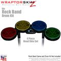Abstract 01 Colors Skin by WraptorSkinz fits Rock Band Drum Set for Nintendo Wii, XBOX 360, PS2 & PS3 (DRUMS NOT INCLUDED)
