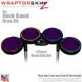 Abstract 01 Purple Skin by WraptorSkinz fits Rock Band Drum Set for Nintendo Wii, XBOX 360, PS2 & PS3 (DRUMS NOT INCLUDED)