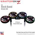 Abstract 02 Pink Skin by WraptorSkinz fits Rock Band Drum Set for Nintendo Wii, XBOX 360, PS2 & PS3 (DRUMS NOT INCLUDED)