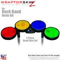 Kearas Peace Signs on Colors Skin by WraptorSkinz fits Rock Band Drum Set for Nintendo Wii, XBOX 360, PS2 & PS3 (DRUMS NOT INCLUDED)