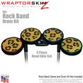 Leopard Spots Skin by WraptorSkinz fits Rock Band Drum Set for Nintendo Wii, XBOX 360, PS2 & PS3 (DRUMS NOT INCLUDED)
