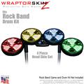 Radioactive Colors Skin by WraptorSkinz fits Rock Band Drum Set for Nintendo Wii, XBOX 360, PS2 & PS3 (DRUMS NOT INCLUDED)