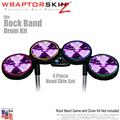 Radioactive Purple Skin by WraptorSkinz fits Rock Band Drum Set for Nintendo Wii, XBOX 360, PS2 & PS3 (DRUMS NOT INCLUDED)