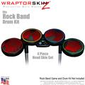Spider Web Skin by WraptorSkinz fits Rock Band Drum Set for Nintendo Wii, XBOX 360, PS2 & PS3 (DRUMS NOT INCLUDED)