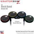 Stardust Black Skin by WraptorSkinz fits Rock Band Drum Set for Nintendo Wii, XBOX 360, PS2 & PS3 (DRUMS NOT INCLUDED)