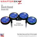 Stardust Blue Skin by WraptorSkinz fits Rock Band Drum Set for Nintendo Wii, XBOX 360, PS2 & PS3 (DRUMS NOT INCLUDED)