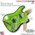 Stardust Green WraptorSkinz  Skin fits Rock Band Stratocaster Guitar for Nintendo Wii, XBOX 360, PS2 & PS3 (GUITAR NOT INCLUDED)