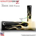 Metal Flames Yellow Skin by WraptorSkinz TM fits XBOX 360 Factory Faceplates