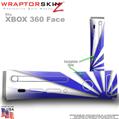 Rising Sun Blue Skin by WraptorSkinz TM fits XBOX 360 Factory Faceplates