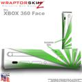 Rising Sun Green Skin by WraptorSkinz TM fits XBOX 360 Factory Faceplates