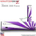 Rising Sun Purple Skin by WraptorSkinz TM fits XBOX 360 Factory Faceplates