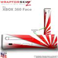 Rising Sun Red Skin by WraptorSkinz TM fits XBOX 360 Factory Faceplates