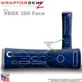 Abstract 01 Blue Skin by WraptorSkinz TM fits XBOX 360 Factory Faceplates