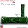 Abstract 01 Green Skin by WraptorSkinz TM fits XBOX 360 Factory Faceplates