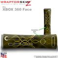 Abstract 01 Yellow Skin by WraptorSkinz TM fits XBOX 360 Factory Faceplates