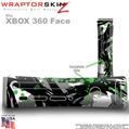 Abstract 02 Green Skin by WraptorSkinz TM fits XBOX 360 Factory Faceplates