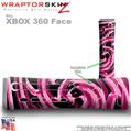 Alecias Swirl 02 Hot Pink Skin by WraptorSkinz TM fits XBOX 360 Factory Faceplates