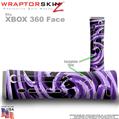 Alecias Swirl 02 Purple Skin by WraptorSkinz TM fits XBOX 360 Factory Faceplates
