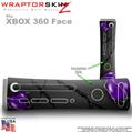 Barbwire Hearts Purple Skin by WraptorSkinz TM fits XBOX 360 Factory Faceplates