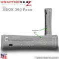 Brushed Metal Silver Skin by WraptorSkinz TM fits XBOX 360 Factory Faceplates