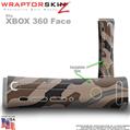 Camouflage Brown Skin by WraptorSkinz TM fits XBOX 360 Factory Faceplates