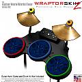 Abstract 01 Blue Skin by WraptorSkinz fits Guitar Hero 4 World Tour Drum Set for Nintendo Wii, XBOX 360, PS2 & PS3 (DRUMS NOT INCLUDED)