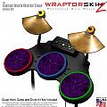 Abstract 01 Purple Skin by WraptorSkinz fits Guitar Hero 4 World Tour Drum Set for Nintendo Wii, XBOX 360, PS2 & PS3 (DRUMS NOT INCLUDED)