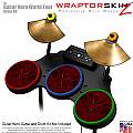 Abstract 01 Red Skin by WraptorSkinz fits Guitar Hero 4 World Tour Drum Set for Nintendo Wii, XBOX 360, PS2 & PS3 (DRUMS NOT INCLUDED)