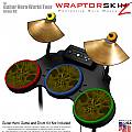 Abstract 01 Yellow Skin by WraptorSkinz fits Guitar Hero 4 World Tour Drum Set for Nintendo Wii, XBOX 360, PS2 & PS3 (DRUMS NOT INCLUDED)