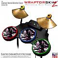 Abstract 02 Pink Skin by WraptorSkinz fits Guitar Hero 4 World Tour Drum Set for Nintendo Wii, XBOX 360, PS2 & PS3 (DRUMS NOT INCLUDED)