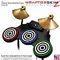 Bullseye Black and White Skin by WraptorSkinz fits Guitar Hero 4 World Tour Drum Set for Nintendo Wii, XBOX 360, PS2 & PS3 (DRUMS NOT INCLUDED)