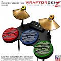 Camouflage Colors Skin by WraptorSkinz fits Guitar Hero 4 World Tour Drum Set for Nintendo Wii, XBOX 360, PS2 & PS3 (DRUMS NOT INCLUDED)