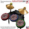 Camouflage Pink Skin by WraptorSkinz fits Guitar Hero 4 World Tour Drum Set for Nintendo Wii, XBOX 360, PS2 & PS3 (DRUMS NOT INCLUDED)