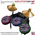 Camouflage Purple Skin by WraptorSkinz fits Guitar Hero 4 World Tour Drum Set for Nintendo Wii, XBOX 360, PS2 & PS3 (DRUMS NOT INCLUDED)