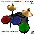 Duct Tape Colors Skin by WraptorSkinz fits Guitar Hero 4 World Tour Drum Set for Nintendo Wii, XBOX 360, PS2 & PS3 (DRUMS NOT INCLUDED)