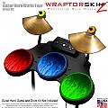 Fire Colors Skin by WraptorSkinz fits Guitar Hero 4 World Tour Drum Set for Nintendo Wii, XBOX 360, PS2 & PS3 (DRUMS NOT INCLUDED)