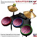 Fire Pink Skin by WraptorSkinz fits Guitar Hero 4 World Tour Drum Set for Nintendo Wii, XBOX 360, PS2 & PS3 (DRUMS NOT INCLUDED)