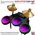 Fire Purple Skin by WraptorSkinz fits Guitar Hero 4 World Tour Drum Set for Nintendo Wii, XBOX 360, PS2 & PS3 (DRUMS NOT INCLUDED)