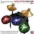 Lightning Colors Skin by WraptorSkinz fits Guitar Hero 4 World Tour Drum Set for Nintendo Wii, XBOX 360, PS2 & PS3 (DRUMS NOT INCLUDED)