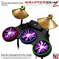 Lightning Purple Skin by WraptorSkinz fits Guitar Hero 4 World Tour Drum Set for Nintendo Wii, XBOX 360, PS2 & PS3 (DRUMS NOT INCLUDED)