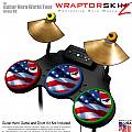 Ole Glory Skin by WraptorSkinz fits Guitar Hero 4 World Tour Drum Set for Nintendo Wii, XBOX 360, PS2 & PS3 (DRUMS NOT INCLUDED)