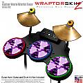 Radioactive Purple Skin by WraptorSkinz fits Guitar Hero 4 World Tour Drum Set for Nintendo Wii, XBOX 360, PS2 & PS3 (DRUMS NOT INCLUDED)